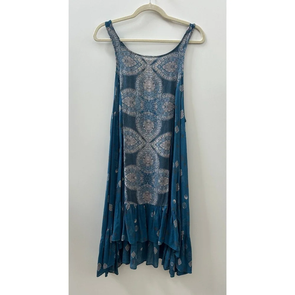 Intimately Free People Into You Sprinted Slip Dress Teal Boho Sabrina Carpenter - Picture 2 of 10
